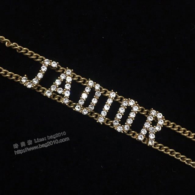 Dior飾品 迪奧經典熱銷專櫃新款鎖骨項鏈 復古經典色  zgd1287